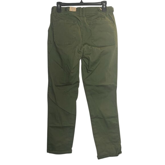 Democracy Womens Ab Technology High Rise Ankle Skimmer Trouser Size 6 Army Green - Picture 3 of 7